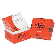 Word Teasers® Junior Flash Cards, Grade 2 -9, 150/Box