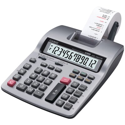 Casio® CIOHR150TMPLUS 12-Digit Desktop Printing Calculator, Silver