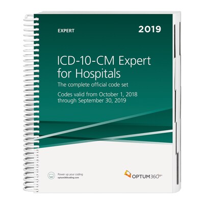 Optum ICD-10-CM Expert for Hospitals, 2019 (Spiral) with guidelines