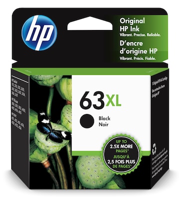 HP 63XL Black and Color Ink Cartridge, High Yield (F6U64AN), 2-Pack