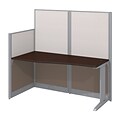 Bush Business Furniture Office in an Hour 65W x 33D Cubicle Workstation, Mocha Cherry (WC36892-03K)