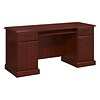kathy ireland® Home by Bush Furniture Bennington Credenza Desk, Harvest Cherry (WC65510-03K)