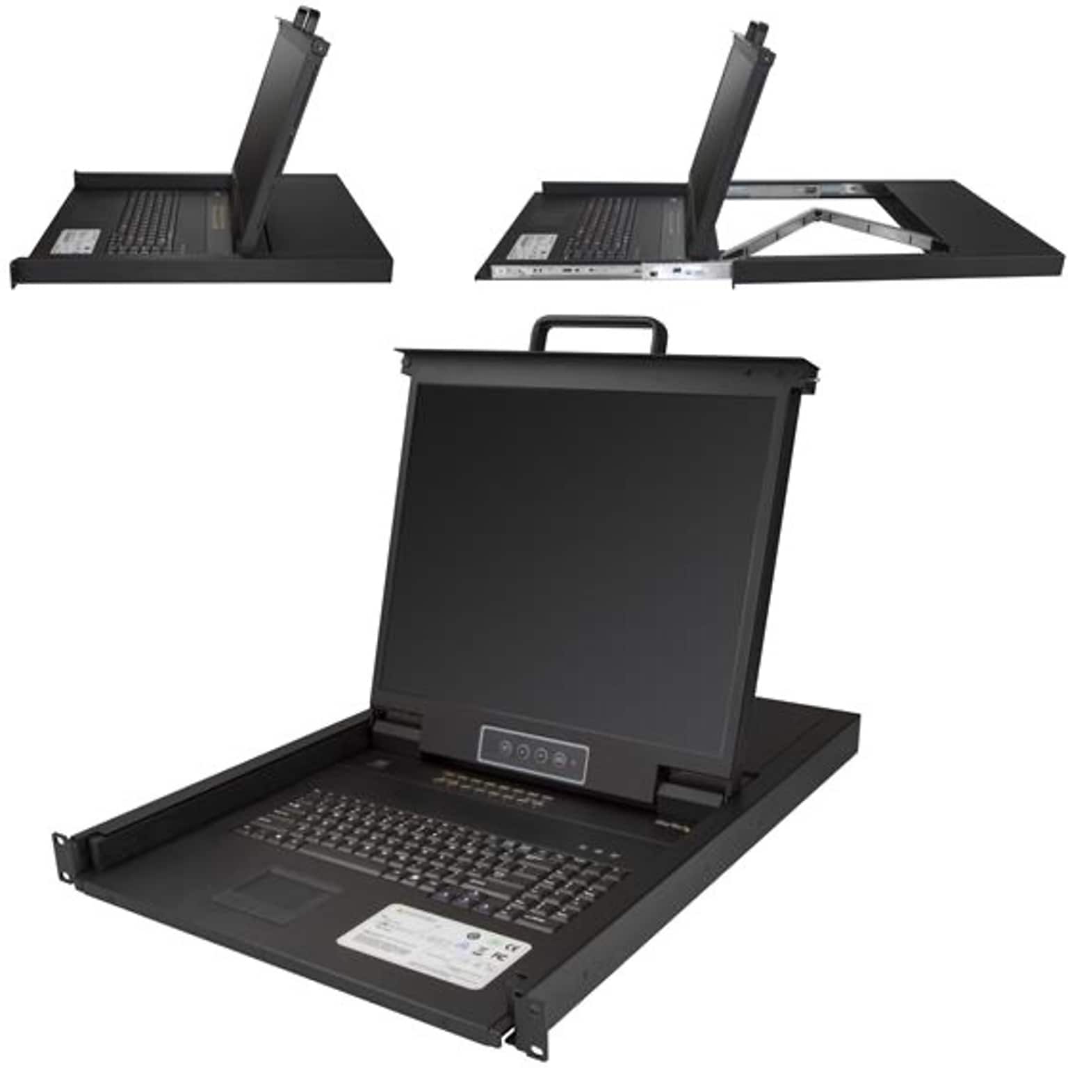 StarTech 19 LCD Rack Console Monitor, Black (RKCONS1916K)