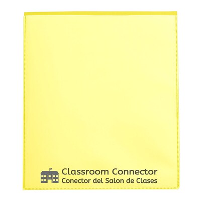 C-Line Classroom Connector School-to-Home Heavyweight File Folder, Letter Size, Yellow, 25/Box (CLI3