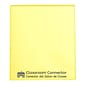 C-Line Classroom Connector School-to-Home Heavyweight File Folder, Letter Size, Yellow, 25/Box (CLI32006)