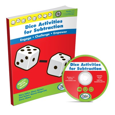 Didax® Dice Activities For Subtraction Resource Book, Grades 1 - 3 (DD-211222)