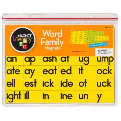 Dowling Magnets 1.34 H Word Family Magnets, Green/Yellow (DO-733002)