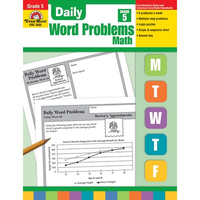 Evan-Moor® Daily Word Problems, Grade 5