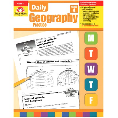 Daily Geography Practice Resource Book, Grade 4