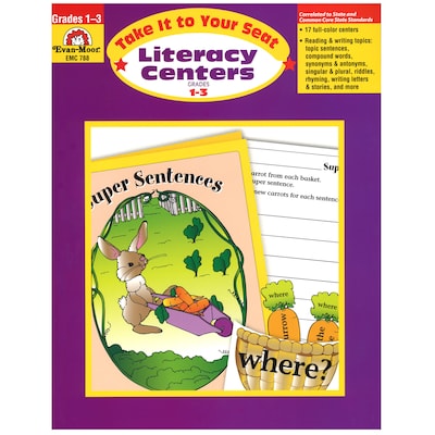 Evan-Moor® Take It To Your Seat Literacy Centers, GR: 1-3