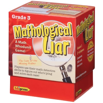 Edupress Mathological Liar Game, Grade 3 (EP-3396)
