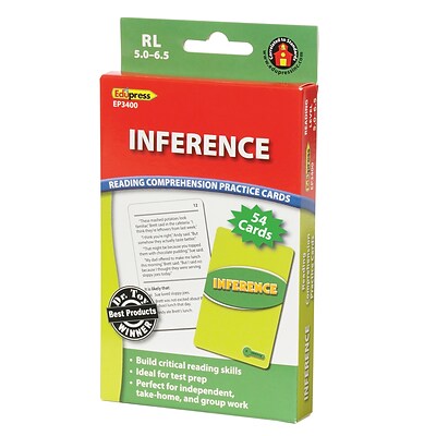 Edupress™ Reading Comprehension Cards, Inference, Lvl: 5.0-6.5