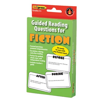 Edupress Guided Reading Questions for Fiction Card Set, Ages 8-12 (EP-3429)