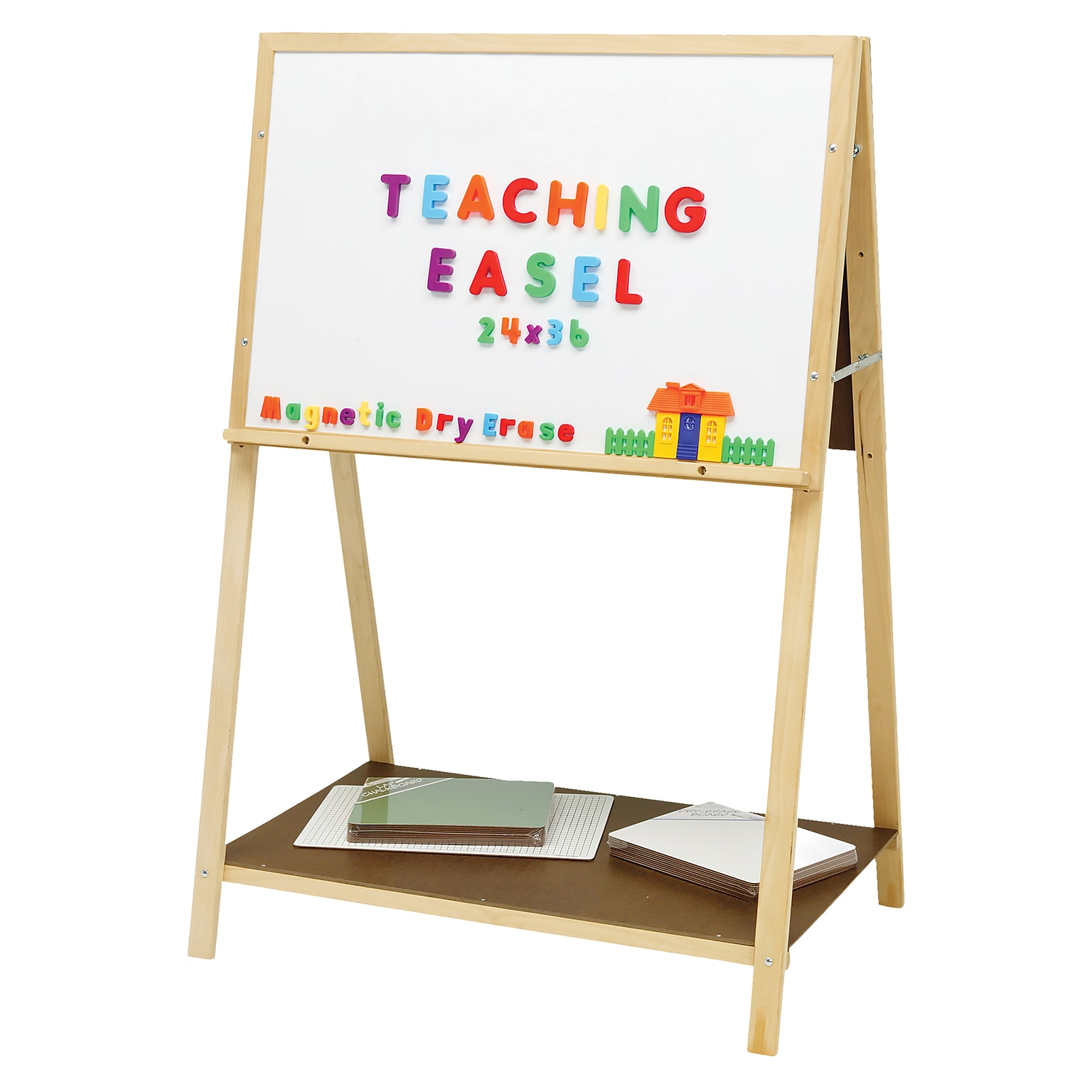 Flipside White Magnetic Teaching Easel, 36W x 54H (FLP17390)