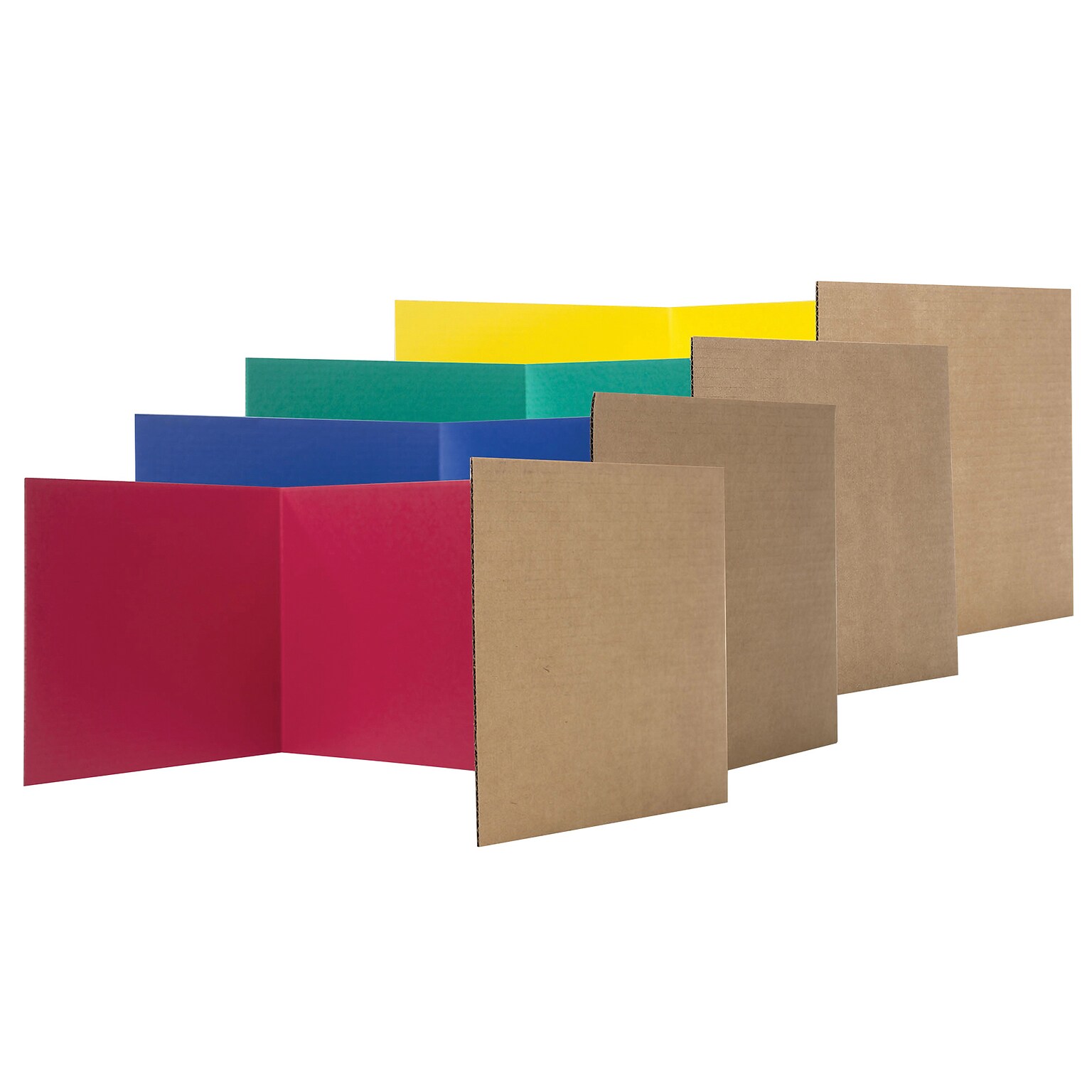 Flipside 18 x 48 Privacy Shield, Assorted, 24/Pack