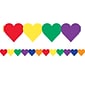 Hygloss 3" x 36' Colored Hearts Border, 12 Pack (HYG33626)