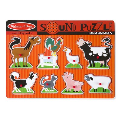 Melissa & Doug® Farm Animals Sound Puzzle