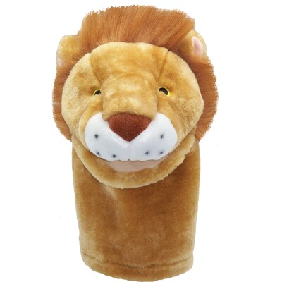 Bigmouth PlushPups Hand Puppet, Lion , 12" tall