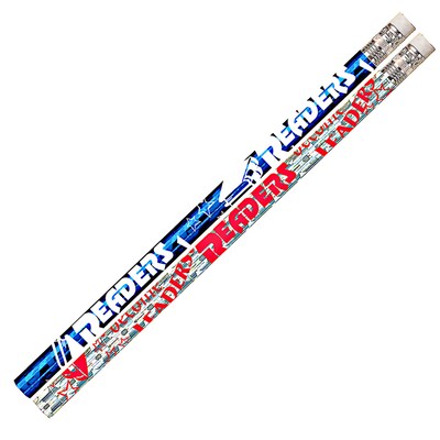Musgrave Readers are Leaders Motivational Pencils, Pack of 12 (MUS1449D)