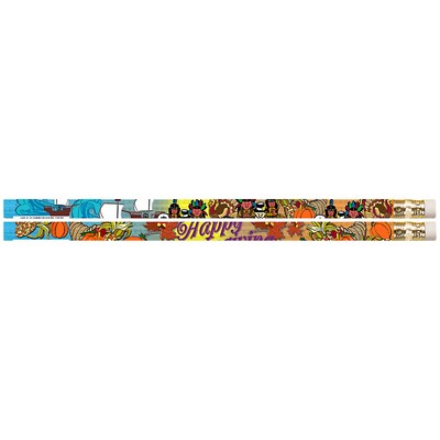 Musgrave Thanksgiving Glitz Motivational Pencils, Pack of 12 (MUS1561D)