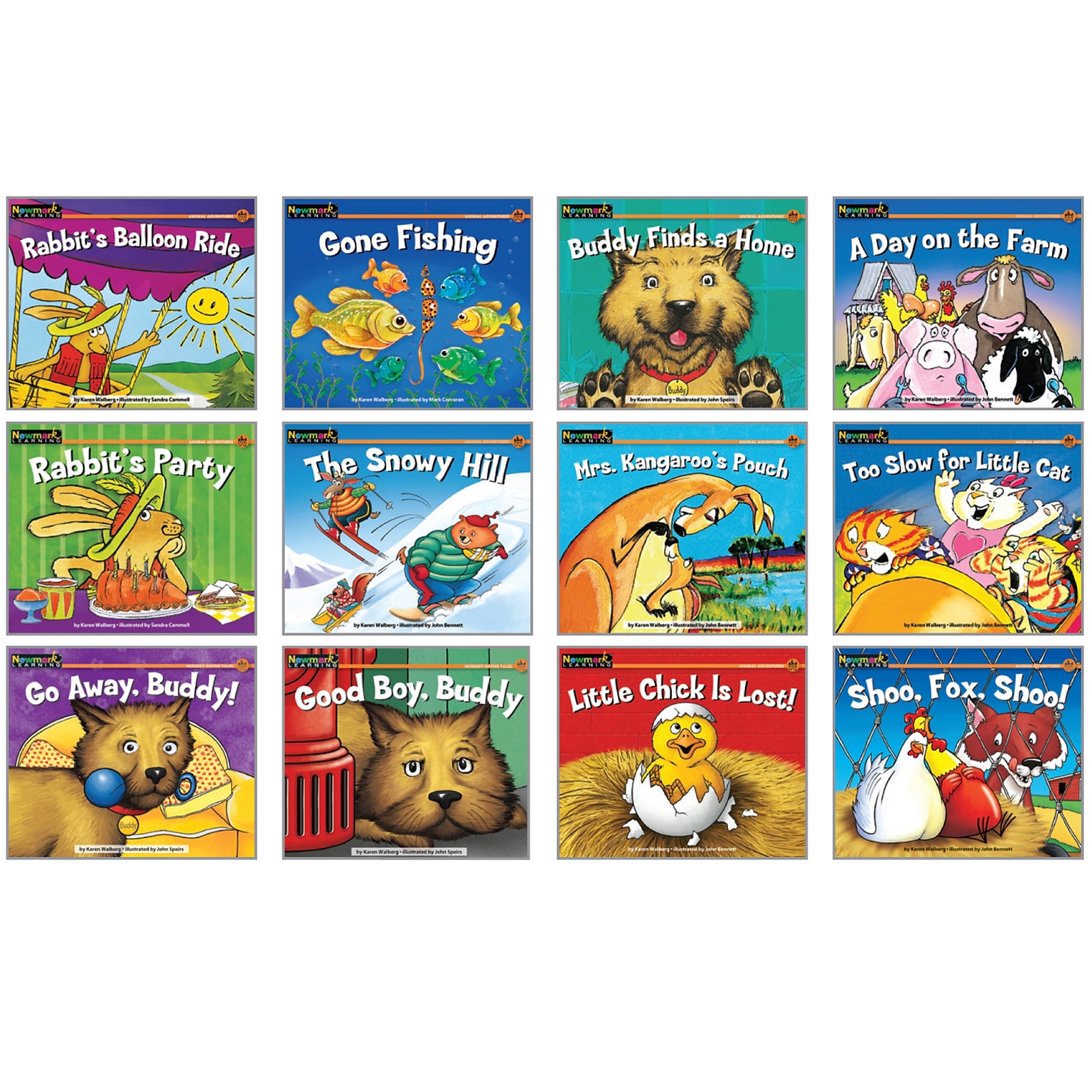 Newmark Learning® Rising Readers Leveled Books, Animal Adventures, 12 Titles