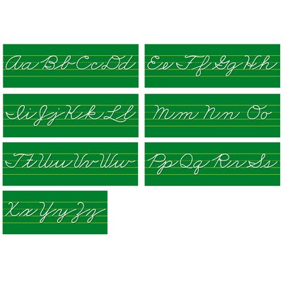 North Star Alphabet Lines Bulletin Board Sets, Traditional Cursive