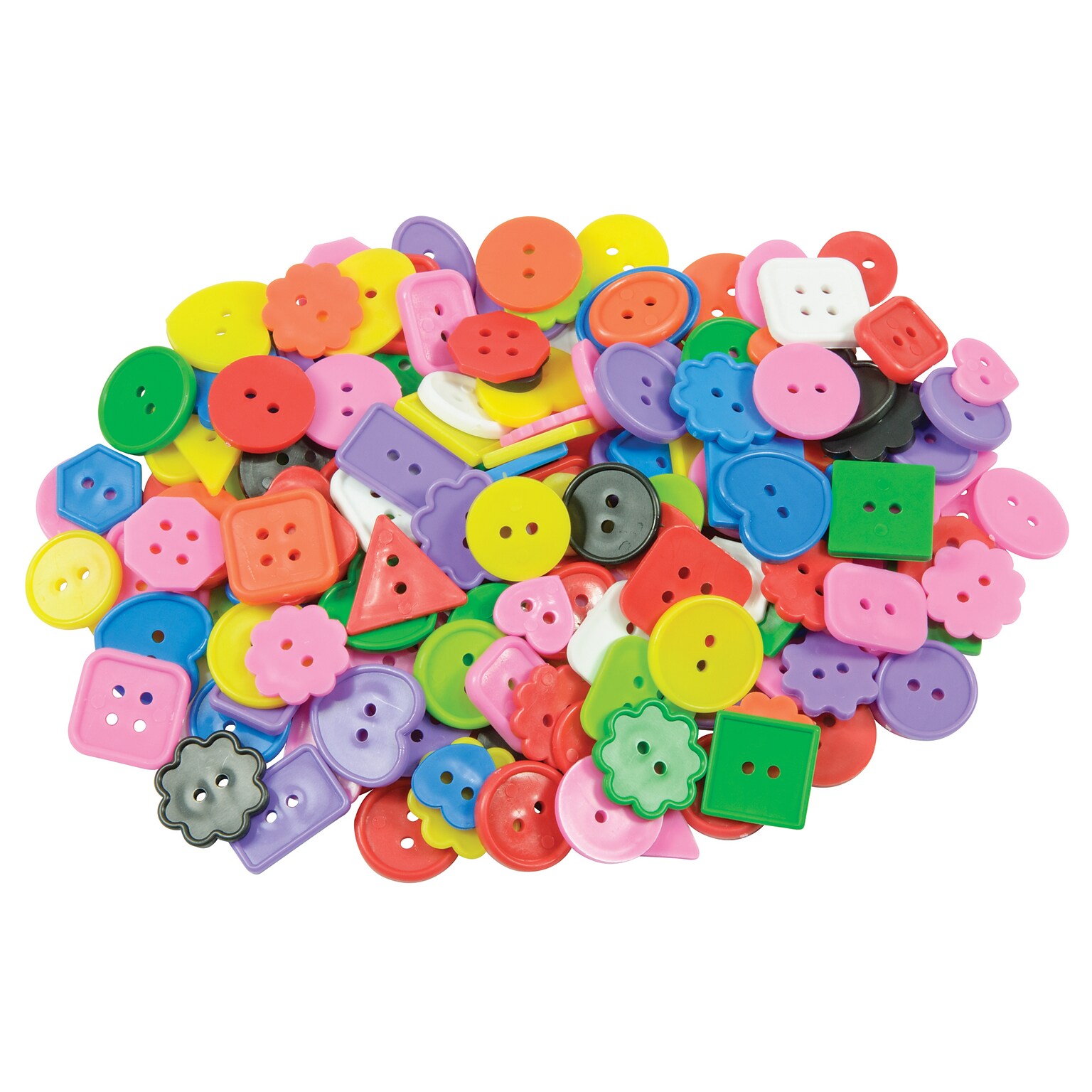 Roylco® Craft Accessories, Bright Buttons™, 1 lb. (R-2132)