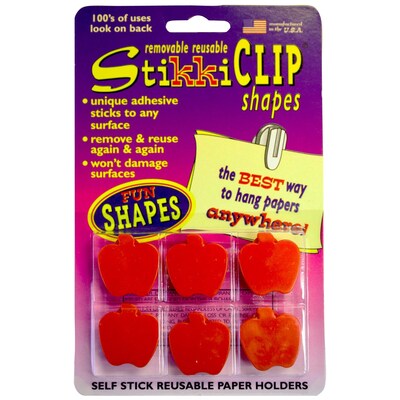 StikkiCLIPS®, 6 red apples per pkg.