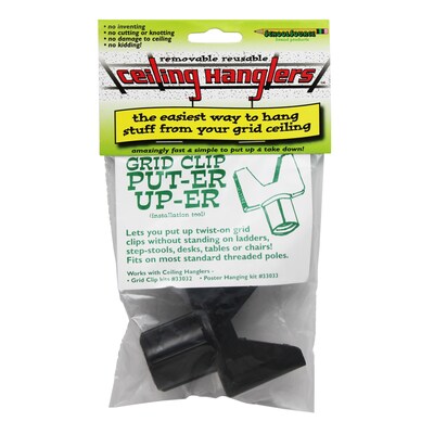 StikkiWorks® Ceiling Hanglers™ Grid Clip Put-er Up-er