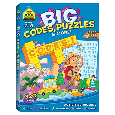 Big Workbook Codes, Puzzles & More, Grades 1-3