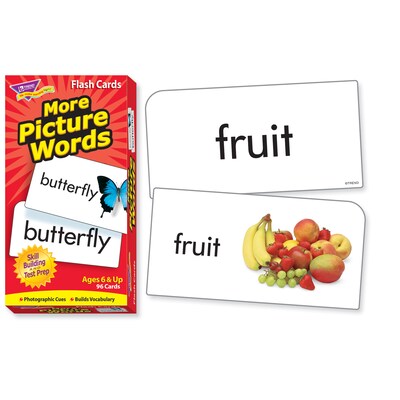 Trend Enterprises More Picture Words Skill Drill Flash Cards, Grades 1st - 2nd