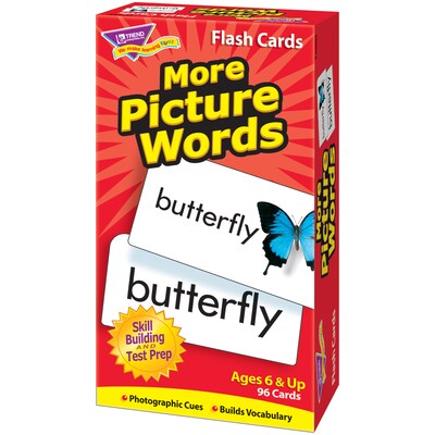 Trend Enterprises More Picture Words Skill Drill Flash Cards, Grades 1st - 2nd