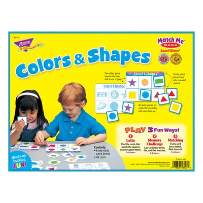 Trend® Match Me® Games, Colors & Shapes