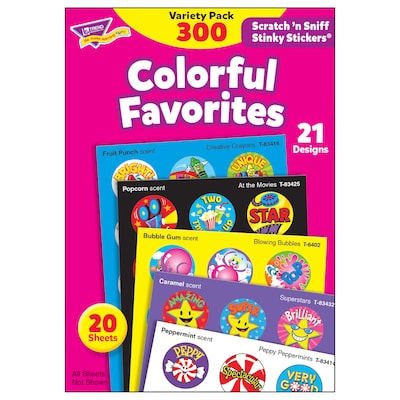 Trend Enterprises® Stinky Stickers, Colorful Favorites (T-6481)