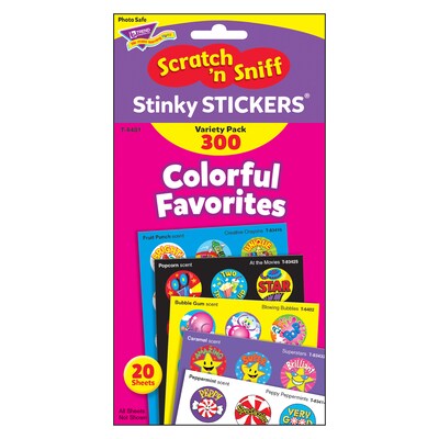 Trend Enterprises® Stinky Stickers, Colorful Favorites (T-6481)