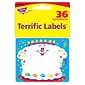 Trend® Terrific Labels Happy Birthday Self-Adhesive Name Tags, 2.5" x 3", 36/Pack (T-68031)