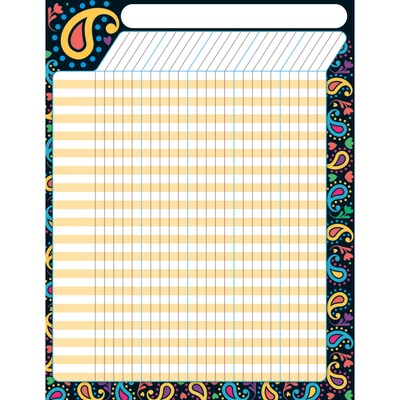 Trend Perfectly Paisley Incentive Chart, 17 x 22 (T-73361)