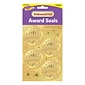 Trend Enterprises® Award Seals Stickers, Excellence, Gold (T-74003)