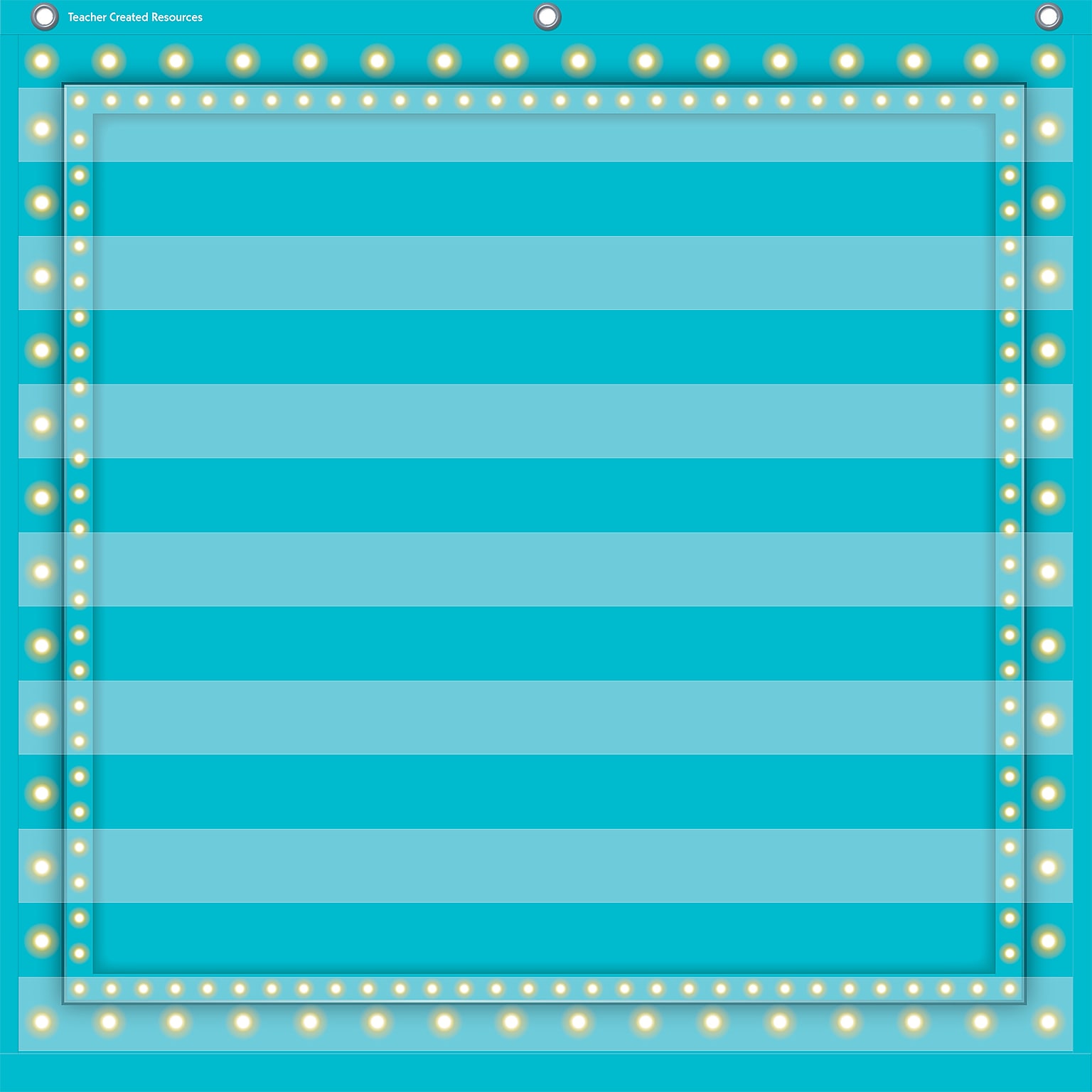 Teacher Created Resources 7 Pocket Pocket Chart, Light Blue Marquee (TCR20780)