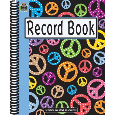 Teacher Created Resources Record Book, Peace Signs