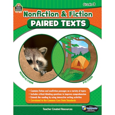 Nonfiction and Fiction Paired Texts Grade 3, Paperback (TCR3893)