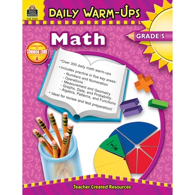 Teacher Created Resources Daily Warm-Ups: Math Resource Book, Grades 5