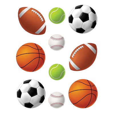 Teacher Created Resources 6 Accents, Sports Balls, 30/Pack