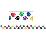 Teacher Created Resources Borders, Colorful Paw Prints