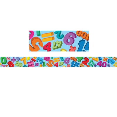 Teacher Created Resources® pre-school - 8th Grades Straight Bulletin Board Border Trim, Math