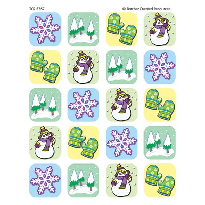 Teacher Created Resources Winter Season Stickers, Pack of 120 (TCR5757)