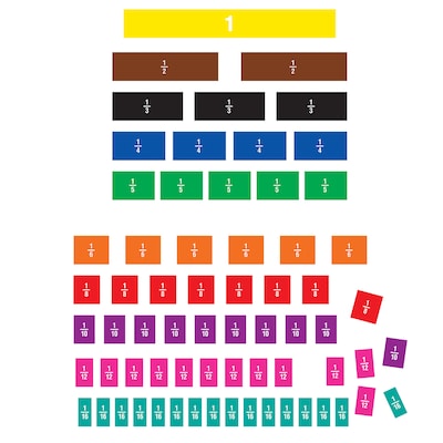 Teacher Created Resources Fraction Tiles Magnetic Accents, Ages 5-14 (TCR77245)