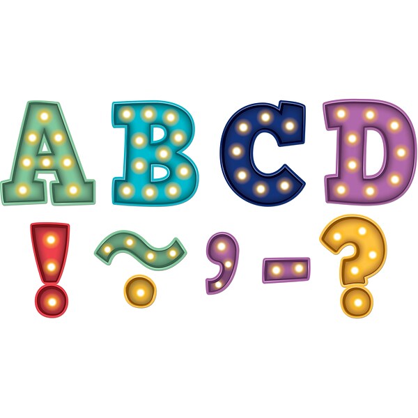Teacher Created Resources 3 Magnetic Letters, Marquee Bold Block (TCR77285)