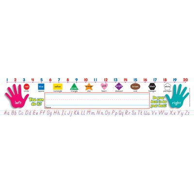 Super School Tool Name Plates, Primary Grades, Modern Manuscript
