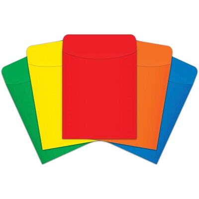 Top Notch Teacher Products® Peel and Stick Assorted Brite Primary Pocket, 25/Pack